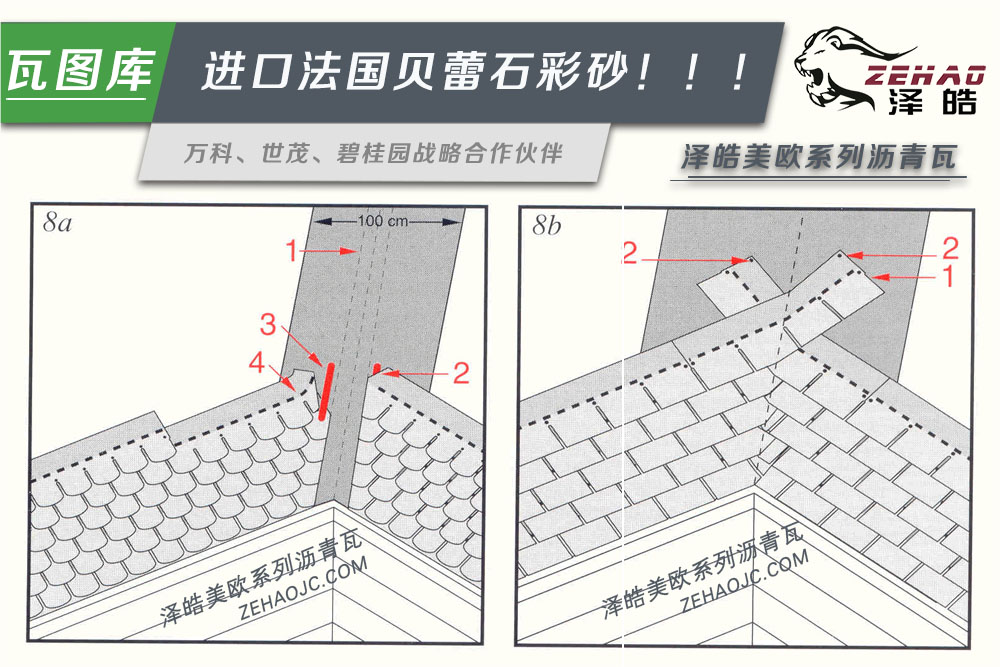 澤皓瀝青瓦天溝處理圖